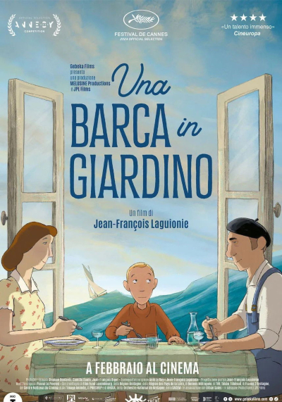 Una barca in giardino